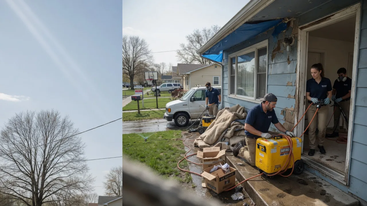 Basement Flood Cleanup in Woodbine, KS near me